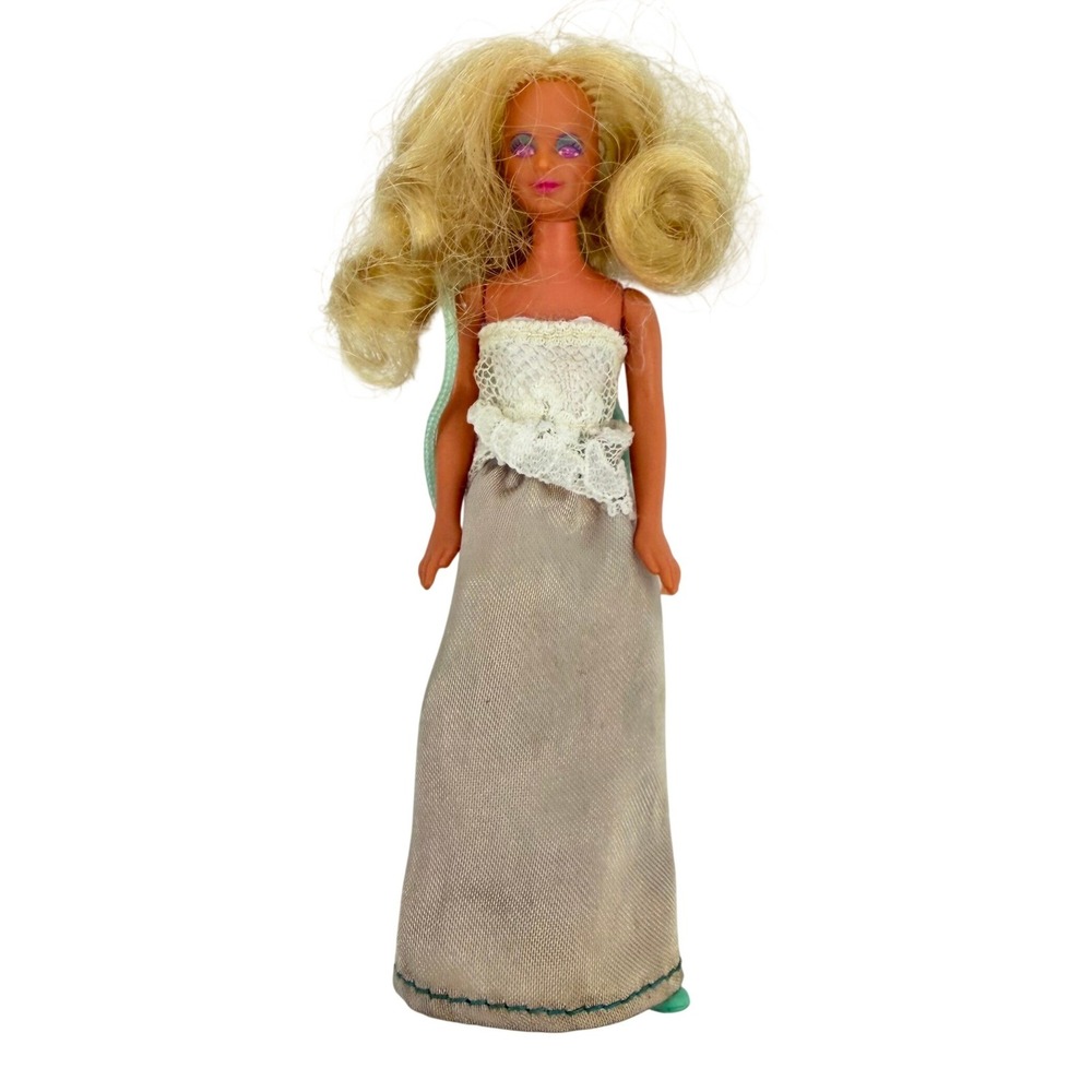 Vintage 1981 CPG Kenner Glamour Girls 4" Blonde Fashion Doll‎ Lace Top Mini